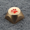 Custom Artisan Metal Keycaps Backlit ESC Keycaps for Mechanical Gaming Keyboard